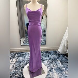 Magenta Backless Gown